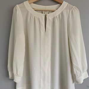 Kate spade white blouse, Size 8